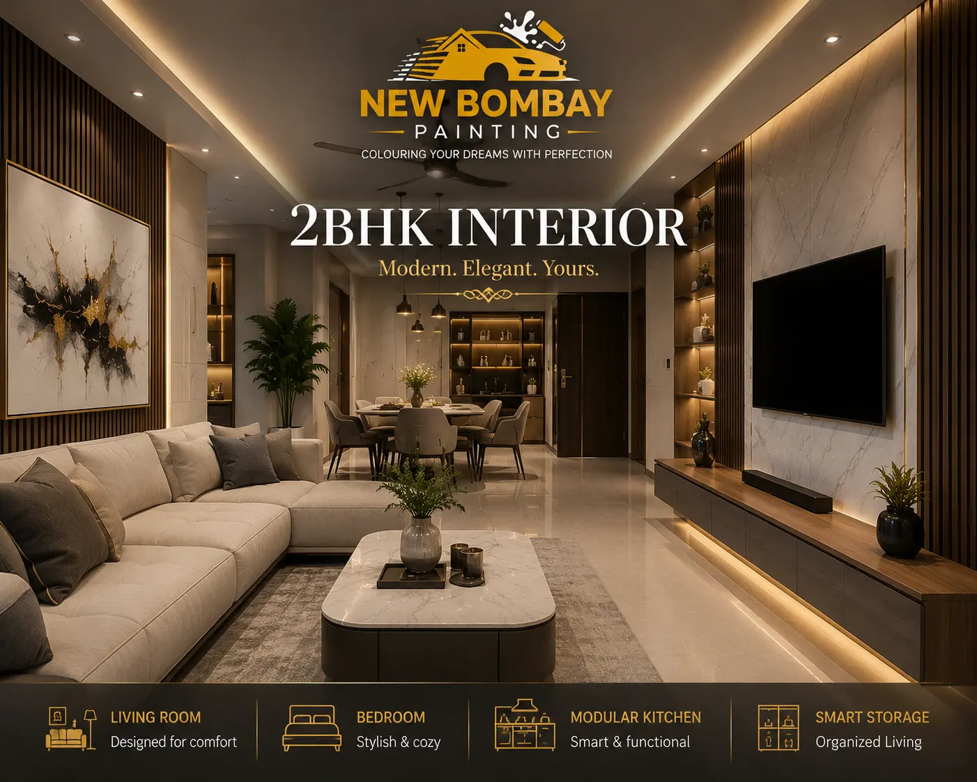 2BHK Interior Painting