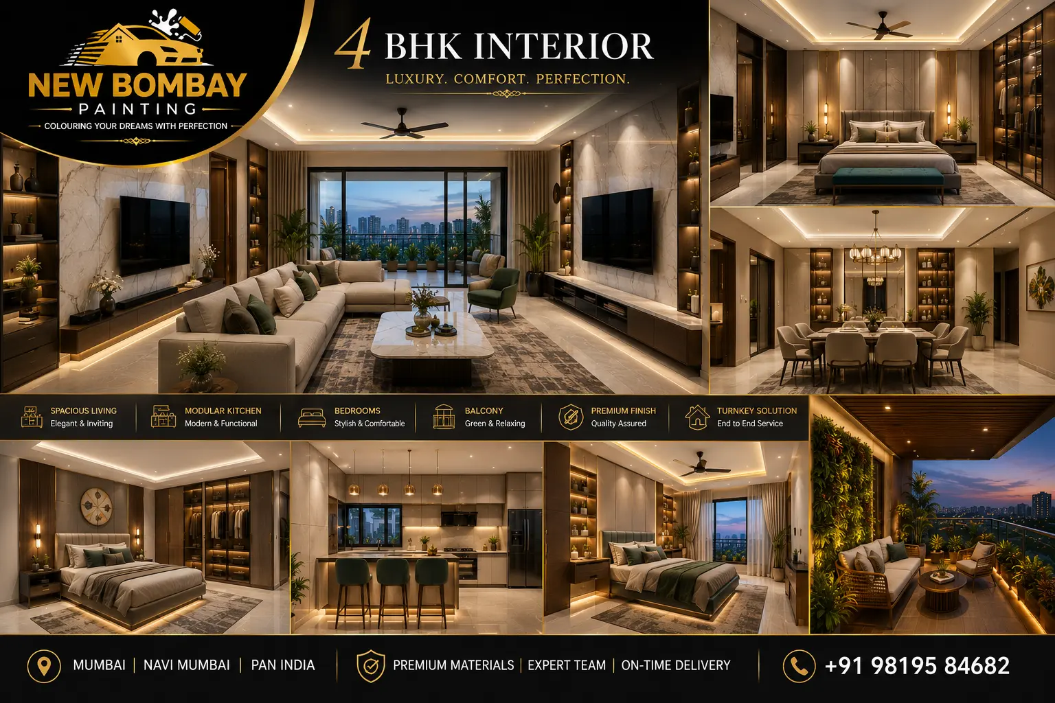 4BHK Interior Painting